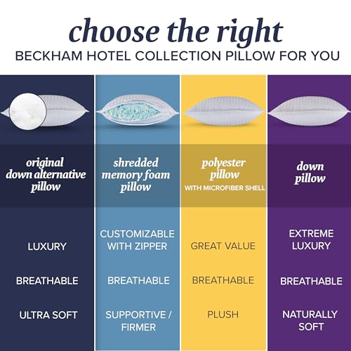 Bed Pillows Queen Size Set of 2 - Down Alternative Bedding Gel Cooling Pillow - Nestopia