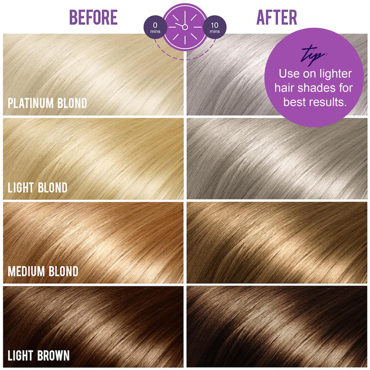 Bold Uniq Purple Hair Mask - Toner For Blonde, Platinum, Bleached, Silver, Gray, Ash & Brassy Hair -6.76oz - Nestopia