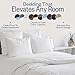 King Comforter - Premium, Down Alternative, All-Season Bedding - Oversized Reversible - Sky Blue/Ivory - Nestopia