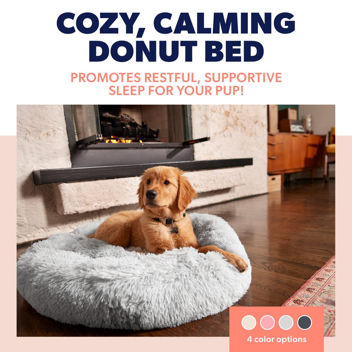 Plush Calming Donut Dog Bed - Nestopia