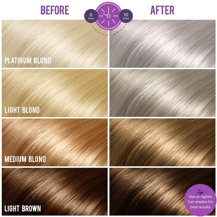Purple Toning Shampoo for Blonde, Platinum, Bleached, Grey, Ash, and Silver Hair - Nestopia