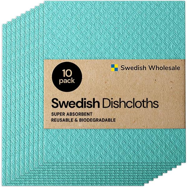 Swedish DishCloths for Kitchen- 10 Pack - Nestopia
