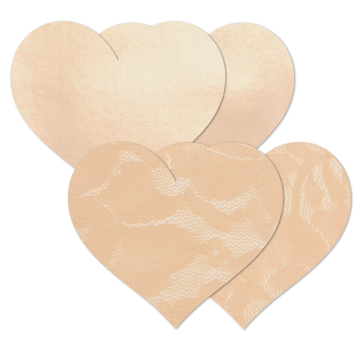 Waterproof Fabric Nipple Covers - Heart or Cross - Nestopia