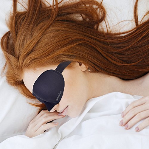 100% Natural Silk Sleep Mask/Eye Mask with 2 Adjustable Straps - Nestopia