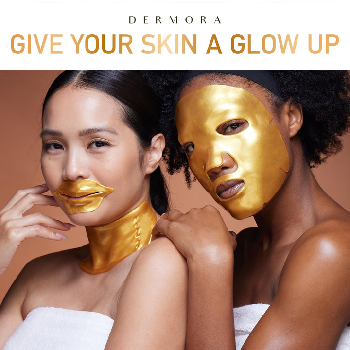 20 Pack Golden Glow Face Gel Masks - Nestopia
