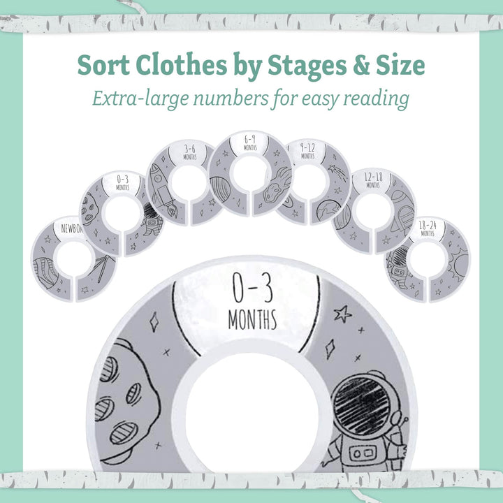7X Baby Size Dividers - Boho Nursery Organizer - Nestopia