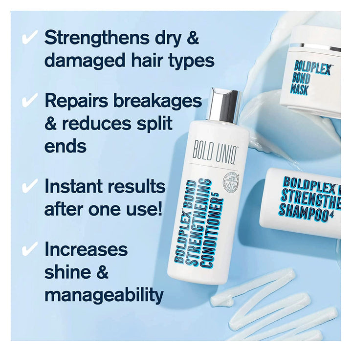 Boldplex 3, 4 & 5 Bond Restore Treatment, Shampoo & Conditioner Trio Gift Set - Nestopia