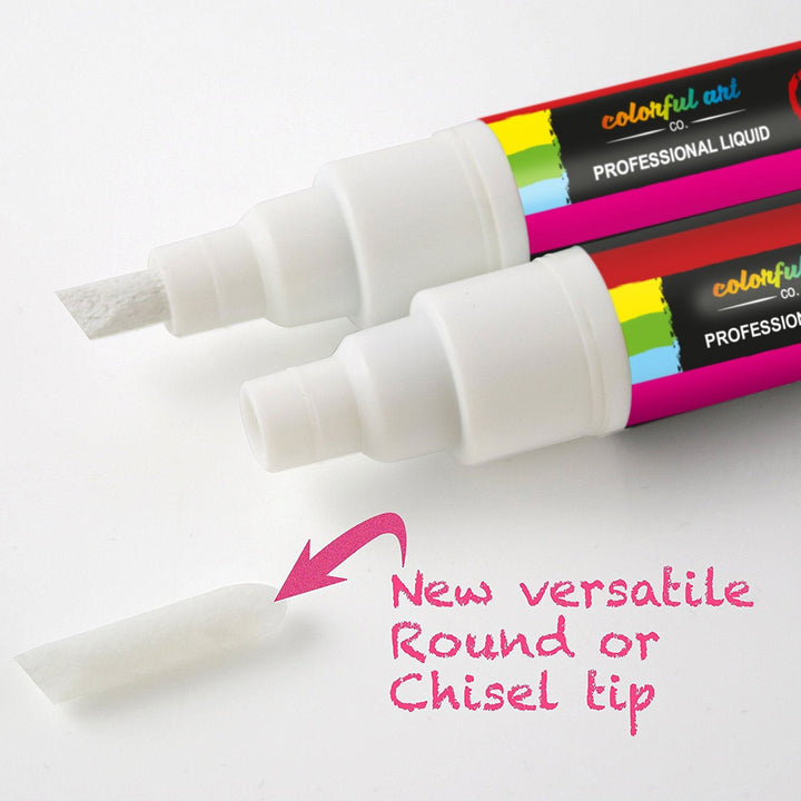 Chalk Markers, Reversible Tip, Erasable - 4 Pack - Nestopia