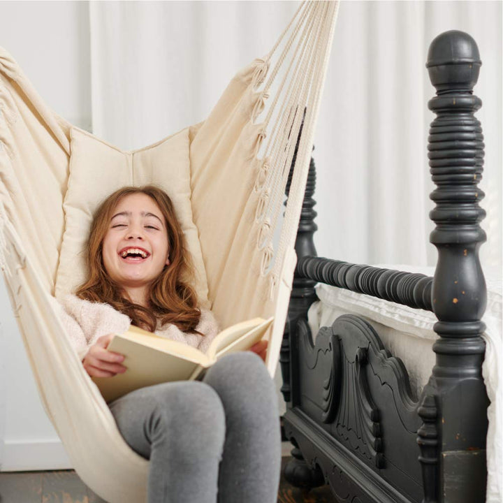 Comfy Adult Hanging Chair - Indoor/Outdoor Swing for Kids/Adults - Nestopia
