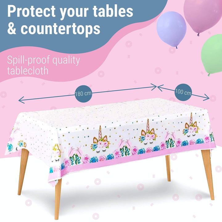 Discovering DIY Unicorn Birthday Decorations for Girls - Party Supplies Kit for 16 Guests w/Plates, Cups, Goody Bags, Utensils, Napkins, Cake Cutter & Topper, Candles, Table Cloth and Banner - Nestopia