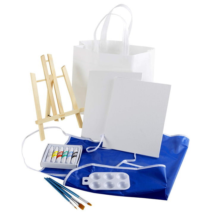 Easel Set - Canvas, Paints, Brushes & Palette - Nestopia