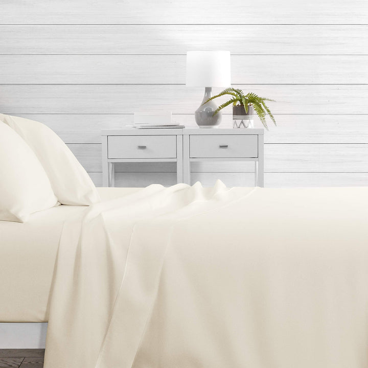 Egy Lux Bed Sheet Set - Full, Cream - Nestopia