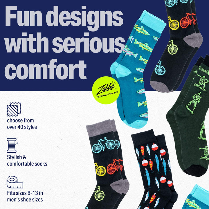 Funky Crazy Fun Socks for Men - Nestopia