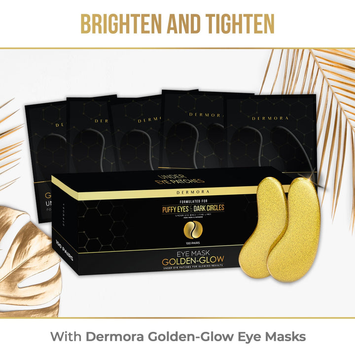 Golden Glow Under Eye Patches - 100 Pairs - Nestopia
