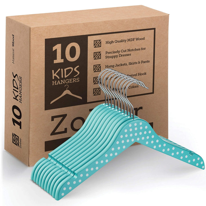 Kids Wooden Hangers - 10 Pack - Nestopia