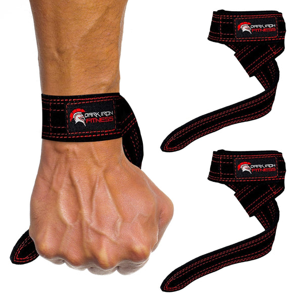 Leather Suede Lifting Straps for Heavy Powerlifting - Nestopia