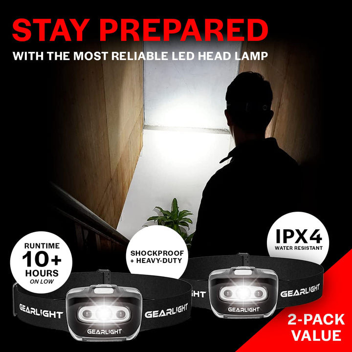 LED Headlamp S500 - 2 Pack - Nestopia