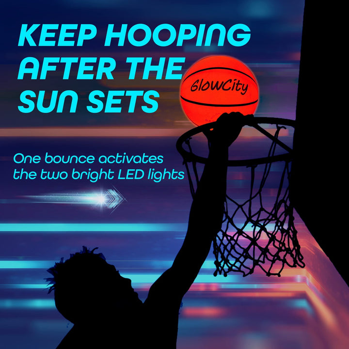 Light-Up Basketball for Youth & Pre-Teens - 27.5" - Nestopia