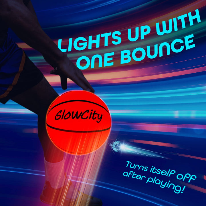 Light-Up Basketball for Youth & Pre-Teens - 27.5" - Nestopia