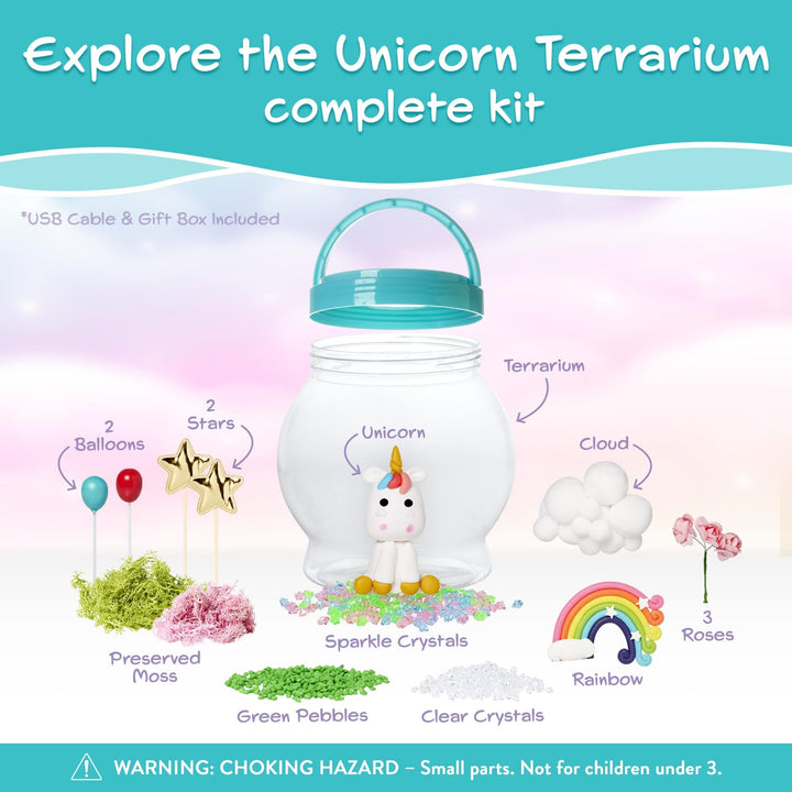 Light-Up Unicorn Terrarium Kit - Nestopia