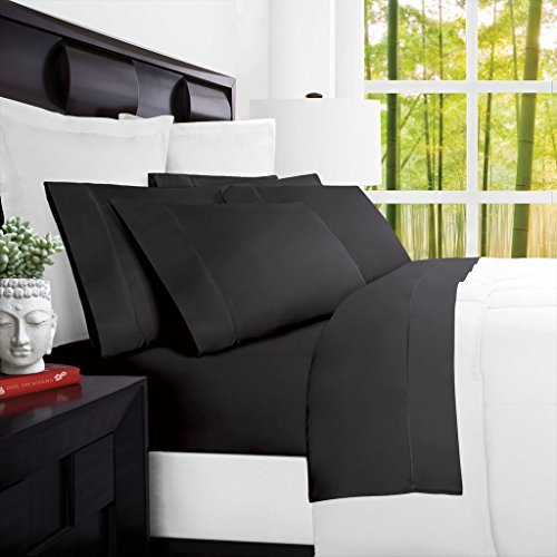 Mandarin Home Luxury 100% Rayon Bed Sheets (Queen, Gray) - Nestopia