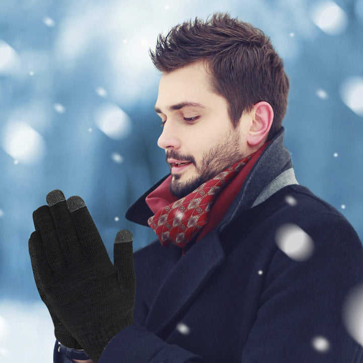 Mens Touchscreen Gloves - Warm & Soft - Nestopia