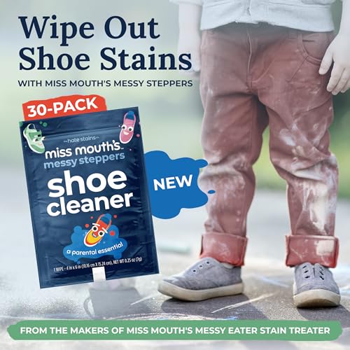 Miss Mouth's Messy Steppers Shoe Cleaner - Sneaker Cleaner from the makers of Miss Mouth's Messy Eater Stain Treater - Nestopia