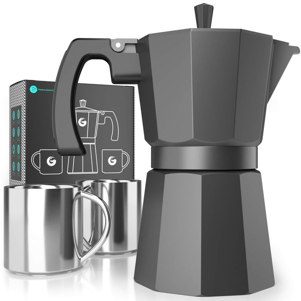 Moka Pot - 6 Cup, Stovetop Espresso Maker - Nestopia
