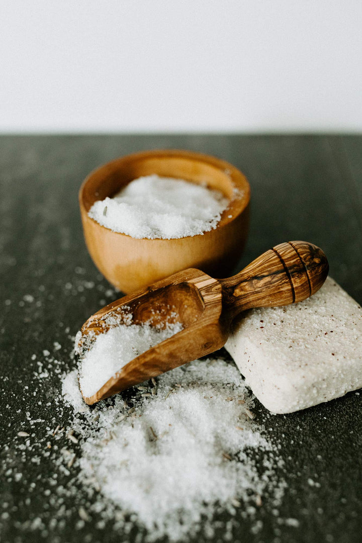 Olive Wood Bath Salt Scoop - Nestopia