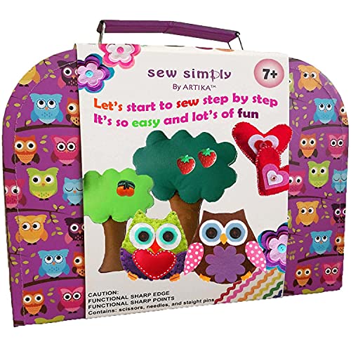 Owl Sewing Kit with Booklet & Stencil - Nestopia