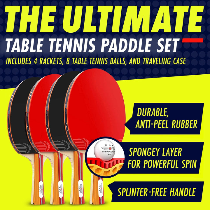 Ping Pong Paddle Set - Nestopia