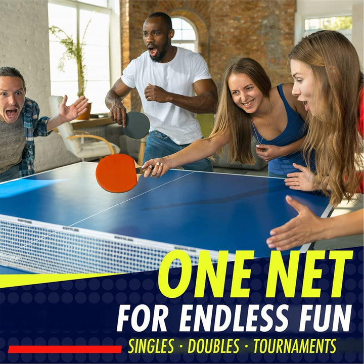 Ping Pong Set - Table Tennis Rackets, Balls & Retractable Net - Nestopia