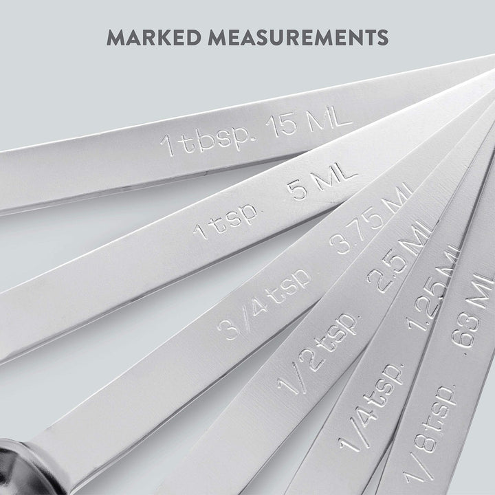 Premium Stainless Steel Measuring Spoons - 7-Piece Set - Nestopia