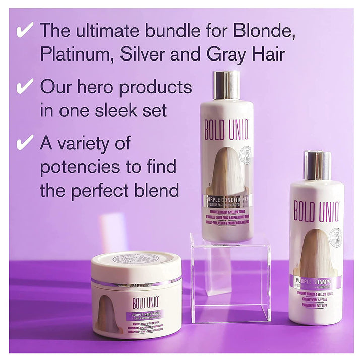 Purple Shampoo, Conditioner & Mask Trio Gift Set - Nestopia