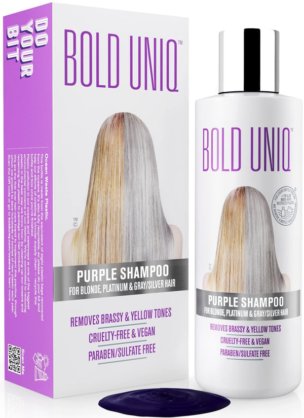 Purple Toning Shampoo for Blonde, Platinum, Bleached, Grey, Ash, and Silver Hair - Nestopia