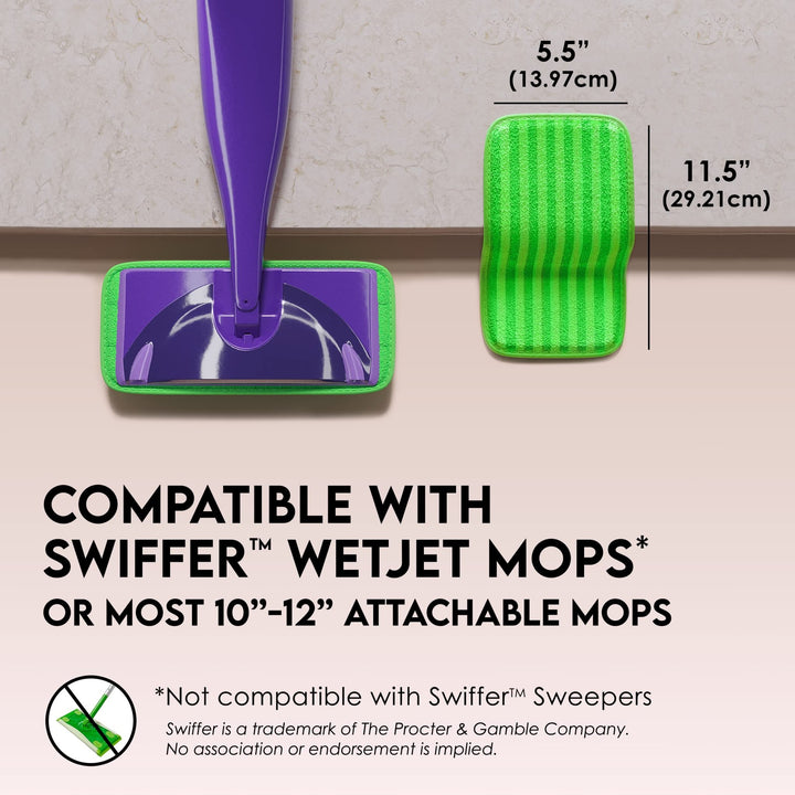 Reusable Floor Mop Pads - Swiffer Wet Jet Compatible Refills - Nestopia