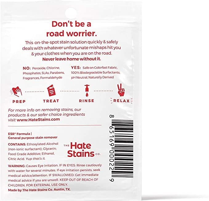ROAD SPILL Stain Remover for Clothes, Purse, Travel - Nestopia
