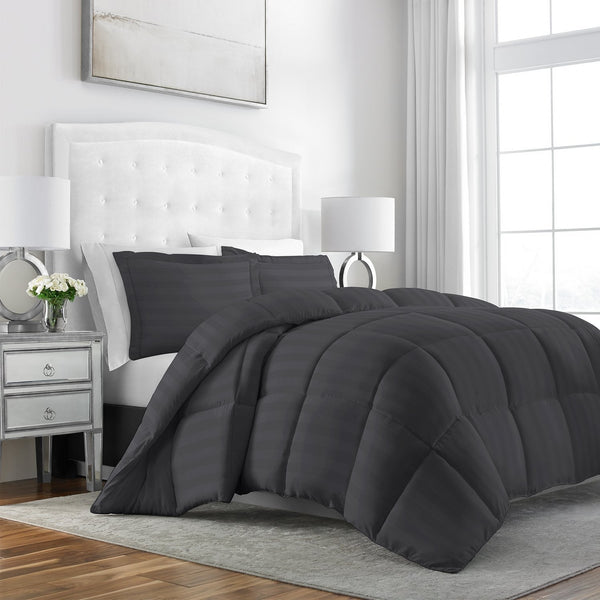 Sleep Restoration Luxury Goose Down Comforter Set - King/Cal King - Gray - Nestopia