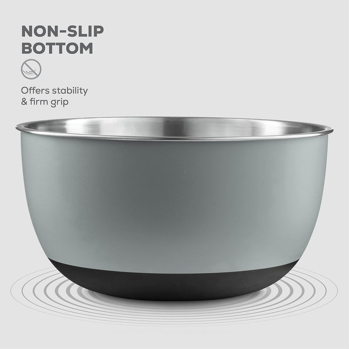 Stainless Steel Mixing Bowls with Lids - Set of 4 - Nestopia