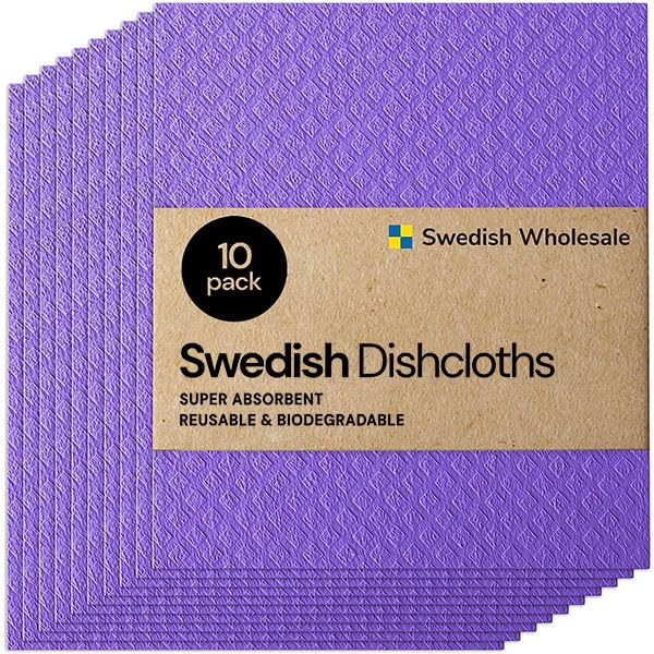 Swedish DishCloths for Kitchen- 10 Pack - Nestopia
