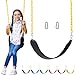 Swing for Outdoor Swing Set - Pack of 1 Swing Seat Replacement Kit with Heavy Duty Chains - Nestopia