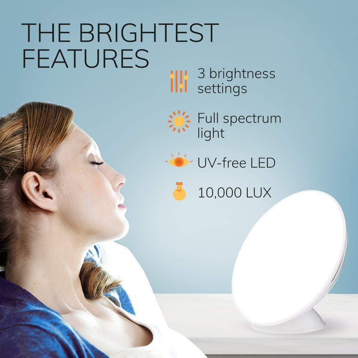 UV-Free LED Happy Mood Lamps - 10,000 Lux - Nestopia