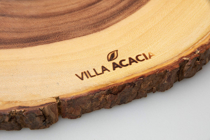 Villa Acacia Live Edge Wood Serving Platter - Nestopia