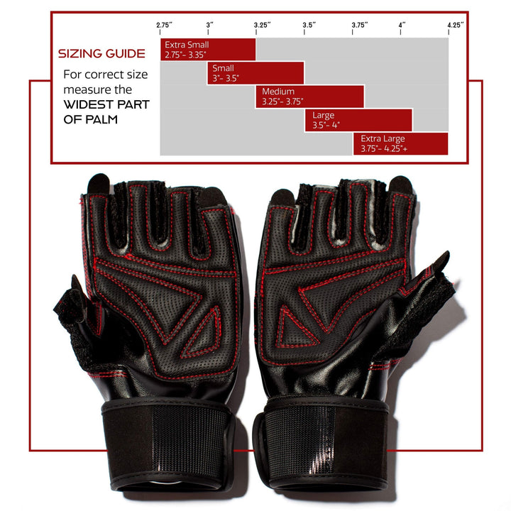 Weightlifting Gloves - Soft Grip with Wrist Wrap - Nestopia