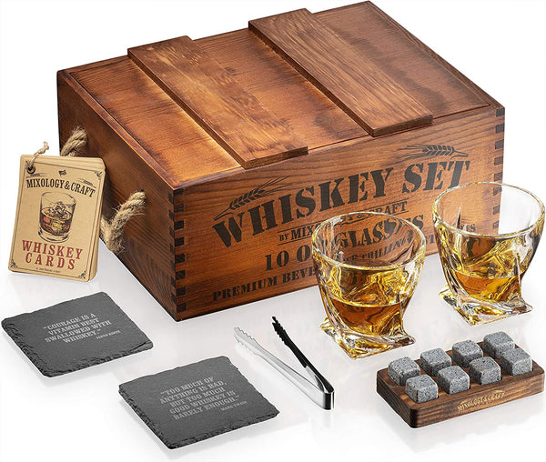 Whiskey Stones Crate Gift Set - Nestopia