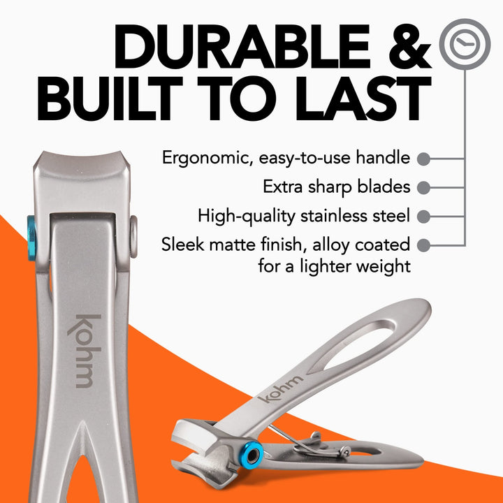 Wide Mouth Professional Fingernail and Toenail Clippers - Nestopia