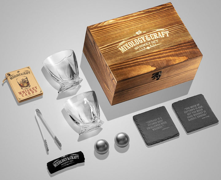 Wooden Box Whiskey Set - Nestopia