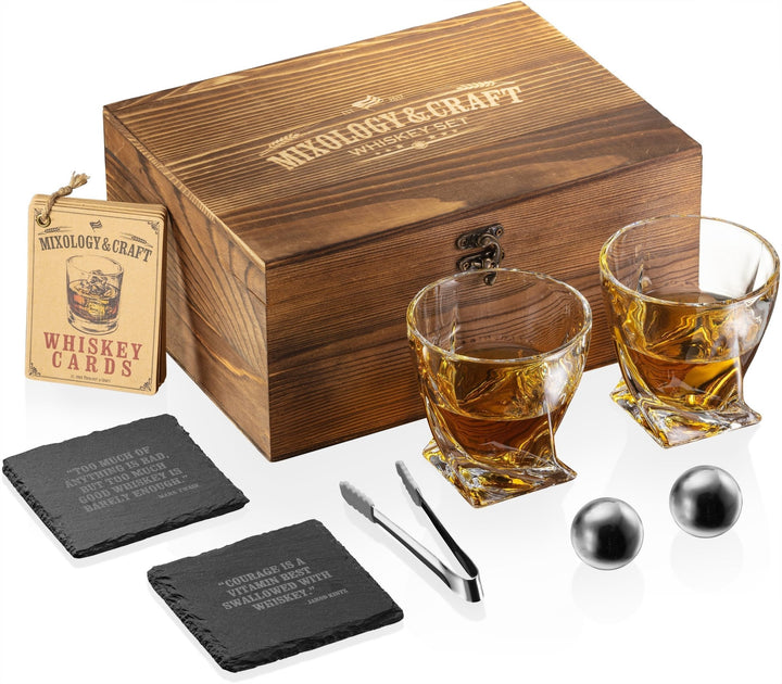 Wooden Box Whiskey Set - Nestopia
