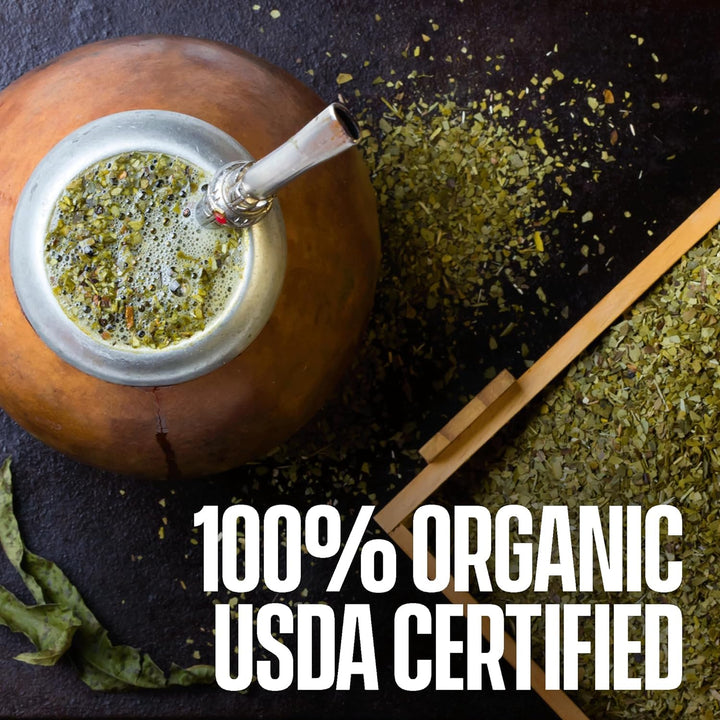 Yerba Mate Tea - 17.6oz 100% Organic, Traditional, Loose Leaf Green Teas - Nestopia