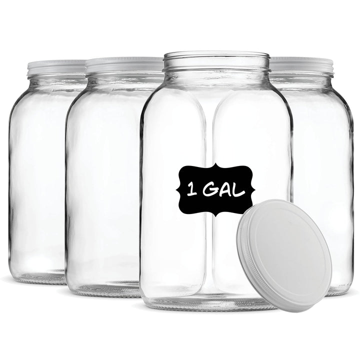 1 - Gallon Glass Jar with Airtight Lid - Nestopia